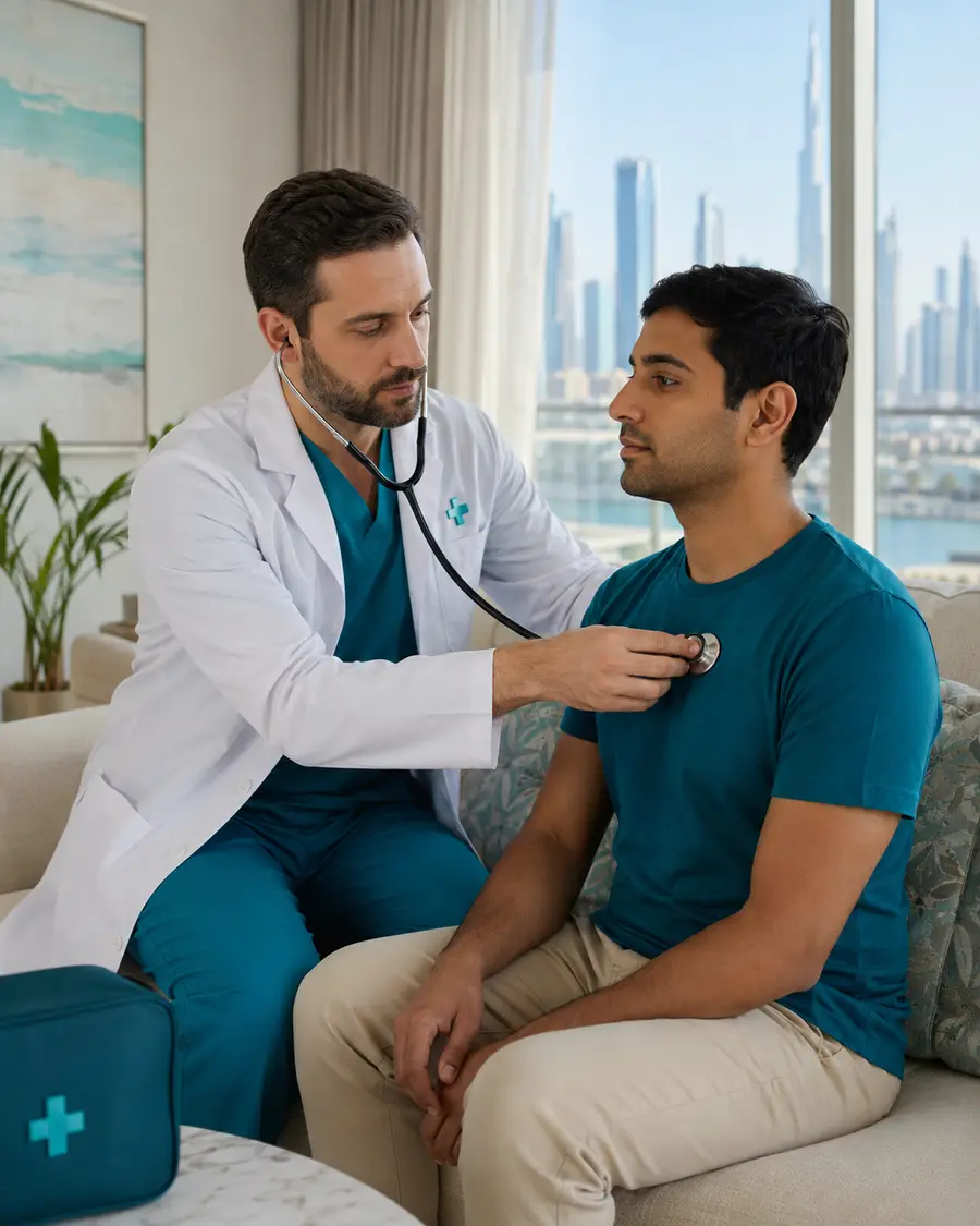 Doctor speaking with a patient during a healthcare consultation