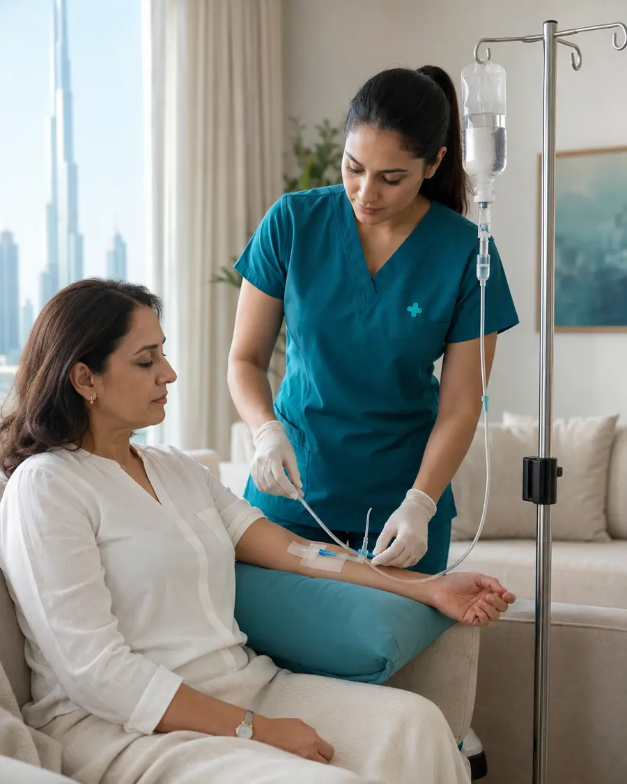 Healthcare professional providing clinically supervised care